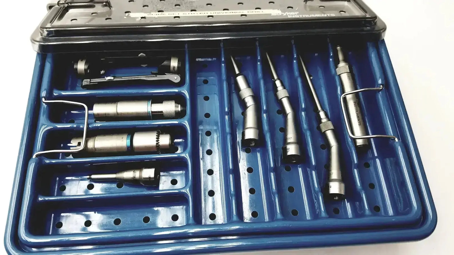 Stryker 5400-277 Core Sterilization Case with All Drill Set & Attachments Surgical Power Tool Set, second-hand product photo 1