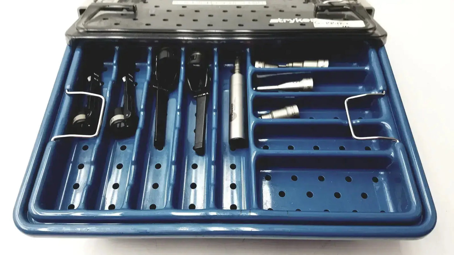 Stryker 5400-277 Core Sterilization Case with Drill Attachements Sterilization Case, second-hand product photo 1