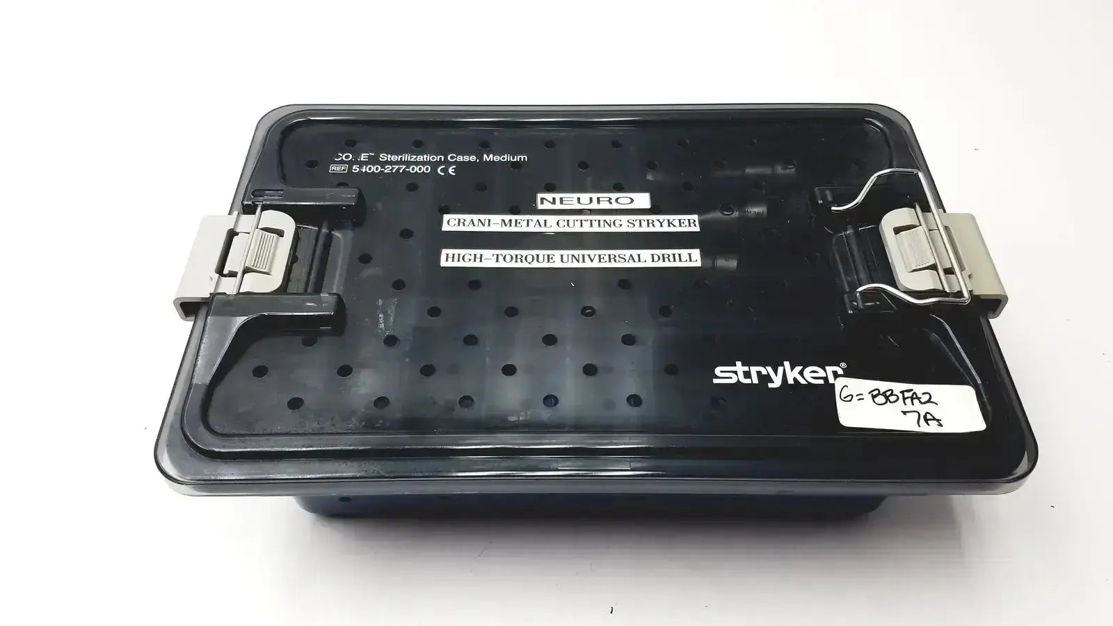 Stryker 5400-277 Core Sterilization Case with Drill Attachements Sterilization Case, second-hand product photo 17