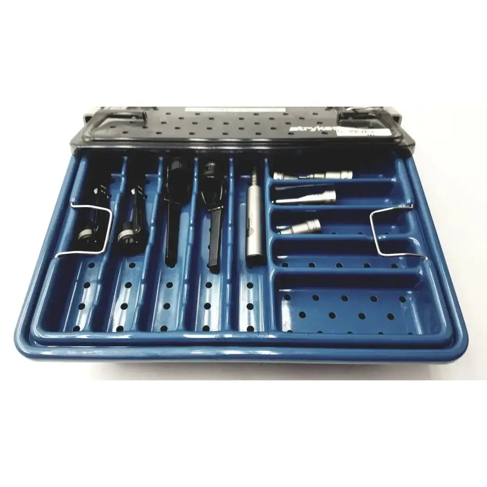 Stryker 5400-277 Core Sterilization Case with Drill Attachements Sterilization Case, second-hand product photo 1