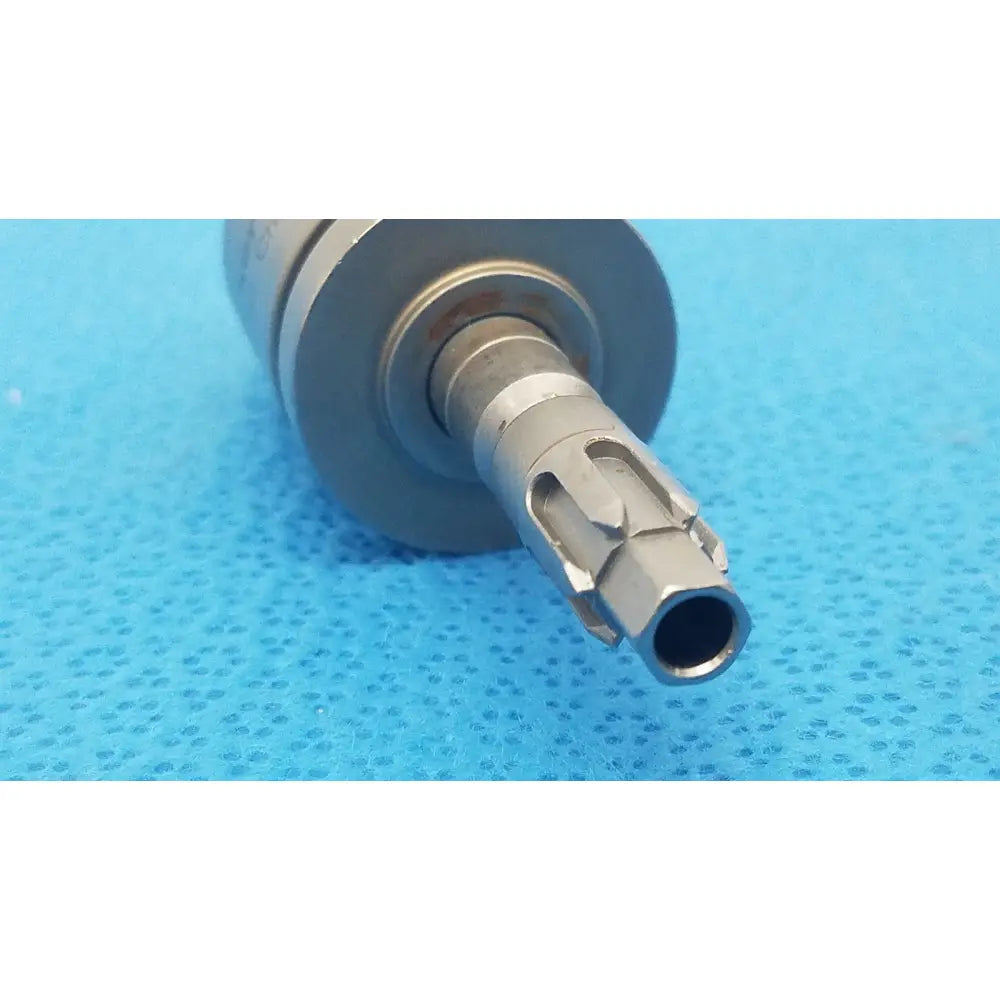 Silver-colored metallic surgical drill bit with hexagonal shank and cutting edges for stryker 620-131-000 keyed chuck reuse medical