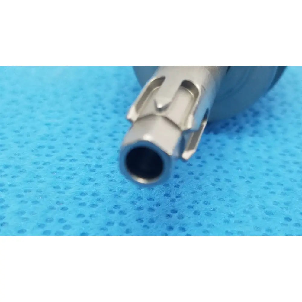 Stryker 6203-113-000 silver metallic surgical drill bit with hexagonal shank and cutting edges for reuse medical use