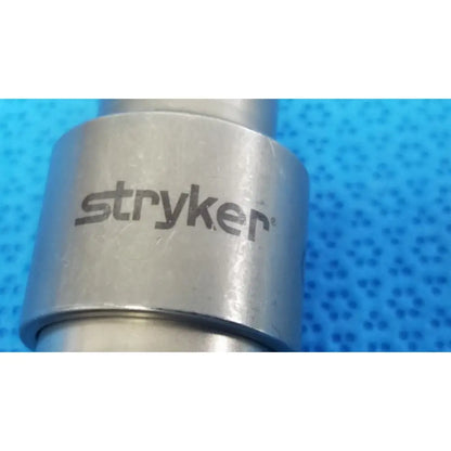 Silver metallic stryker 6203-113-000 hudson medical instrument with cylindrical body and engraved logo for reuse medical use
