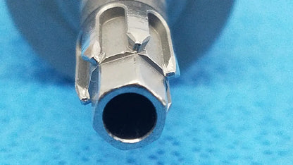 Silver-colored metal drill bit with hexagonal shank and cutting teeth for stryker 6203-131-000 1/4 keyless chuck reuse medical use
