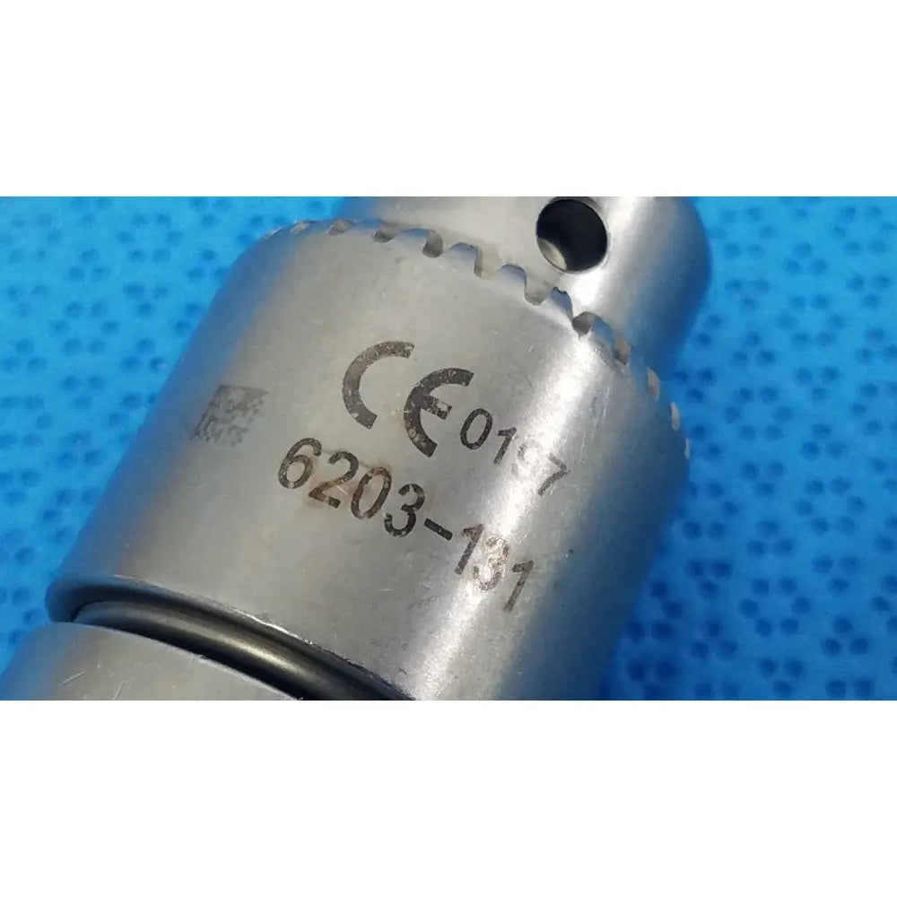 Stryker 6203-131 silver metal keyed chuck with engraved ce 0197 model number for reuse medical applications