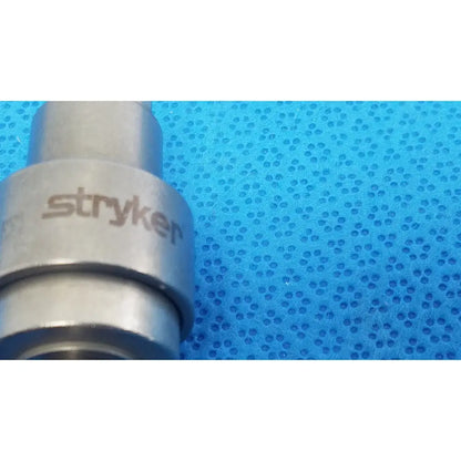 Silver metallic Stryker 6203-135 Hudson modified Trinkle surgical instrument with cylindrical body and engraved branding for reuse medical use