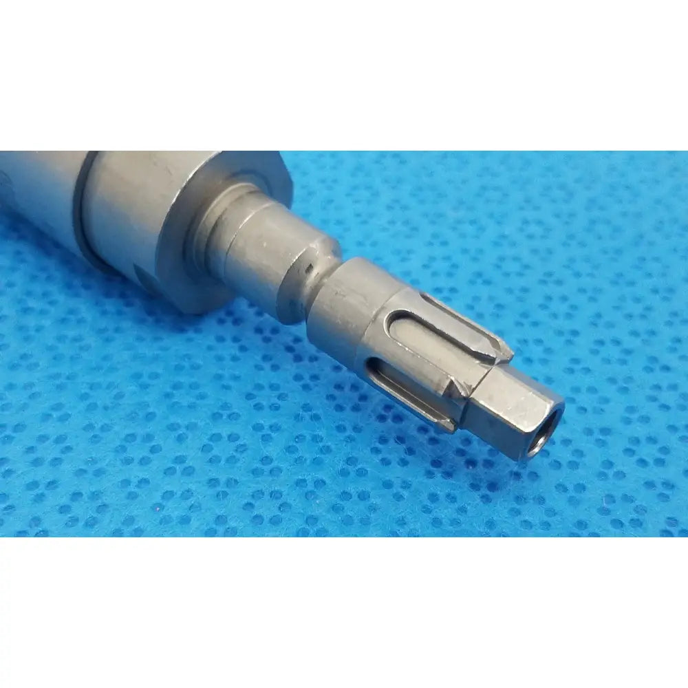 Stryker 6303-110-000 AO small drill silver metallic surgical drill bit with hexagonal shank and serrated cutting edges for reuse medical use