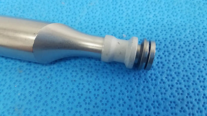 Silver metallic cylindrical component with flared end and threaded fitting for Stryker remb electric oscillating saw