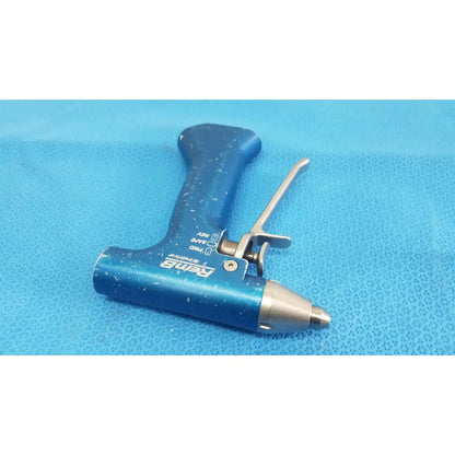 Blue reme brand surgical air spray gun with metallic trigger and nozzle for the Stryker 6400-082-000 remb wiredriver handpiece