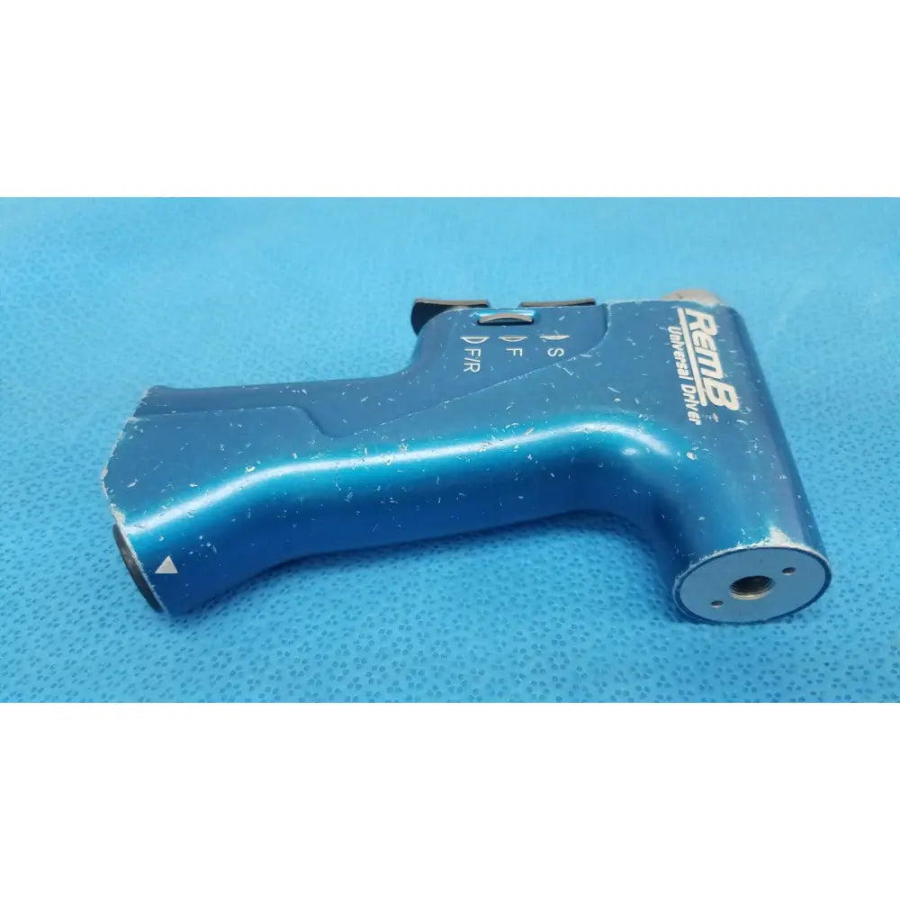 Blue remb stryker 6400-099-000 universal driver with textured grip and white labeling for reuse medical applications