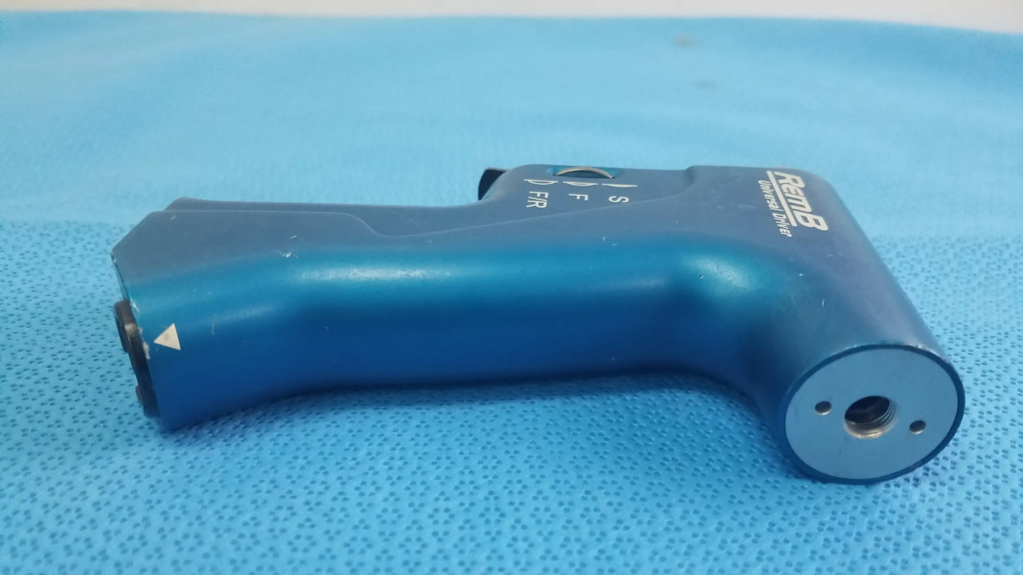 Blue renz textured surgical instrument handle with labeled controls for stryker 6400-099 reuse medical equipment