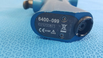 Blue and gray industrial air tool with model number 6400-099 black label for smiths medical reuse medical equipment