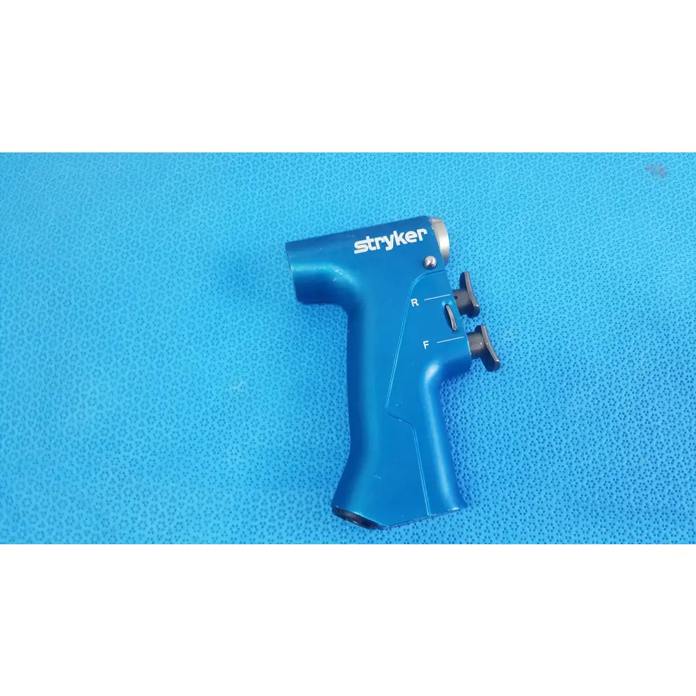 Stryker 6400-099 RemB universal driver in blue with black adjustment knobs and white branding used in medical equipment