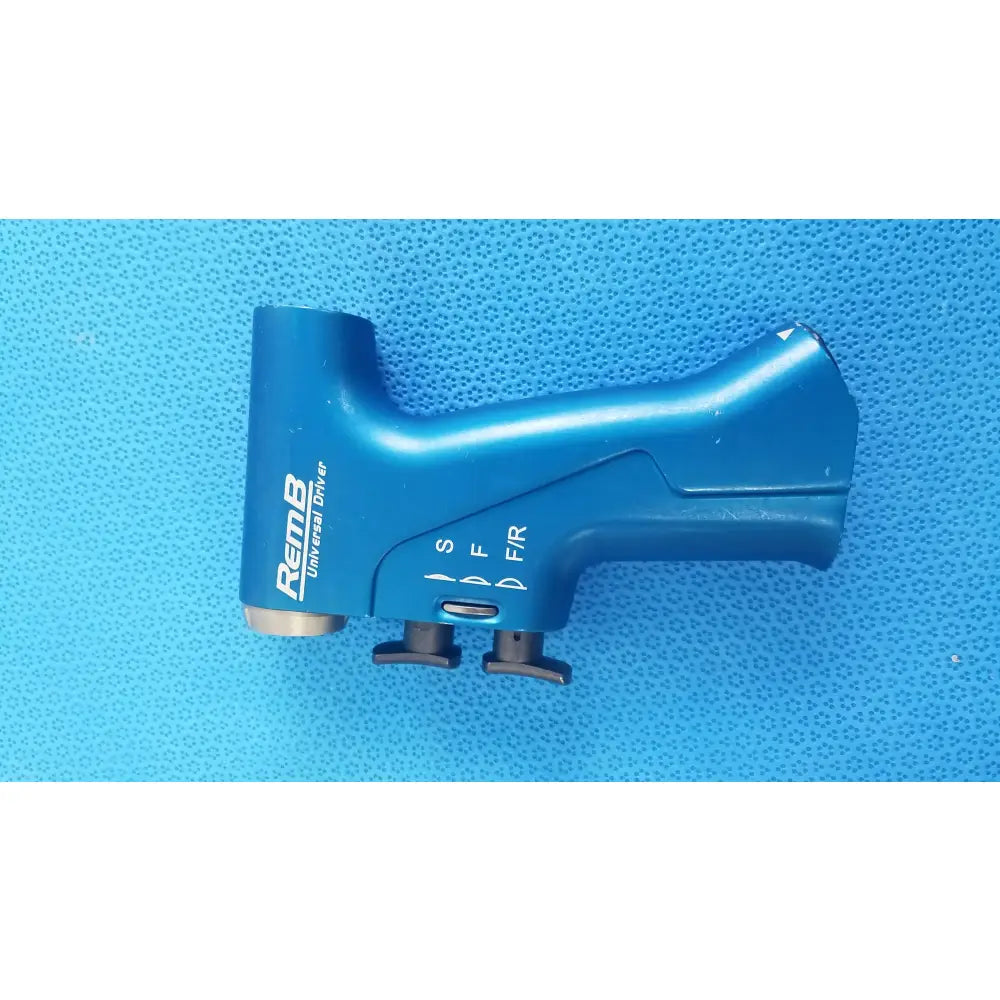 Blue remb universal driver by smiths medical with textured grip and black adjustment knobs for reuse medical equipment
