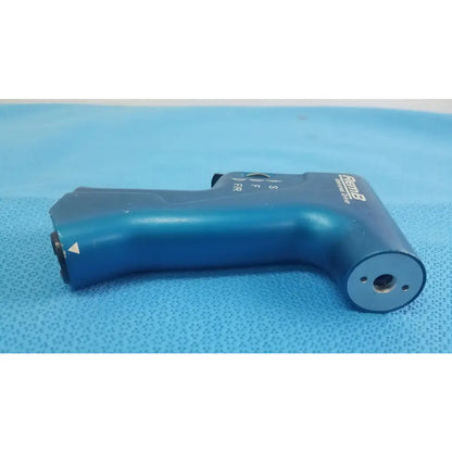 Blue renz textured surgical instrument handle with labeled controls for stryker 6400-099 reuse medical equipment