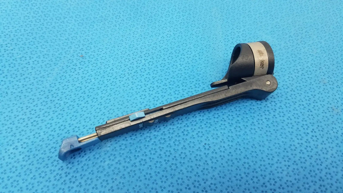 Stryker 6400-9 remb handswitch black plastic surgical instrument with blue-tipped handle and metallic components for reuse medical use