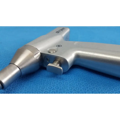Stryker 7206-000-000 system 7 silver metallic orthopedic surgical saw handpiece with ergonomic design for reuse medical instruments