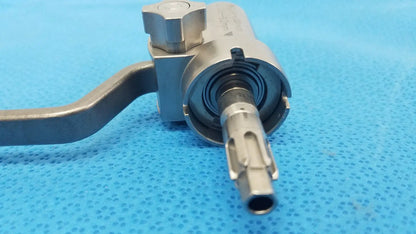 Stryker 8203-126-000 silver pin collet with textured handle and precision metallic components for orthopedic saws reuse medical use