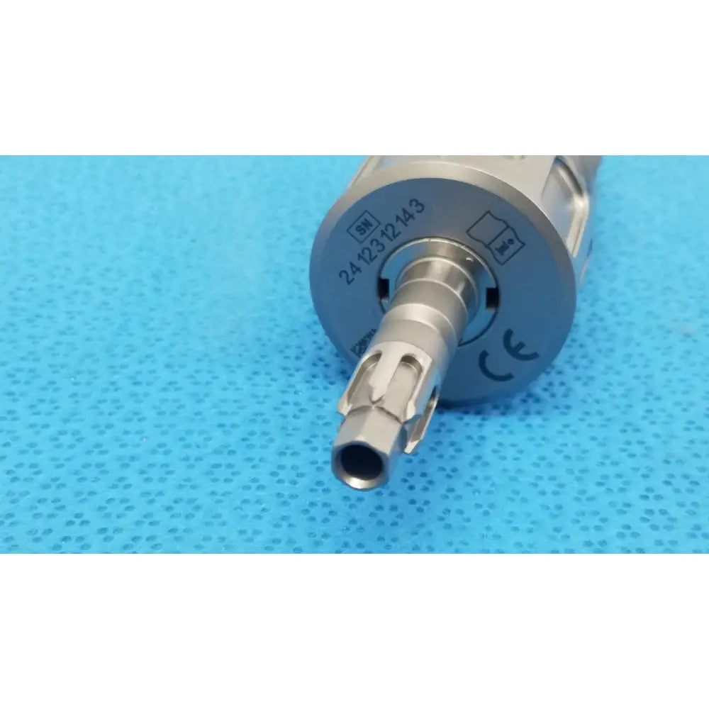 Silver surgical instrument with cylindrical body and textured grip for stryker 8203-133-000 locking keyless chuck