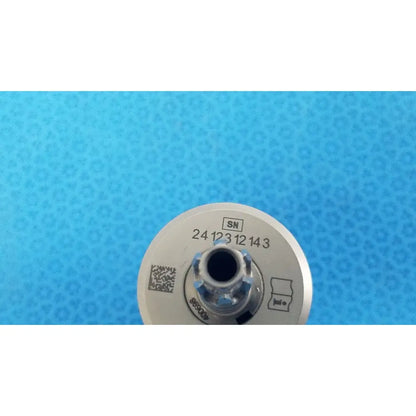 Silver locking keyless chuck with central threaded opening and engraved serial number for Stryker 8203-133-000 model
