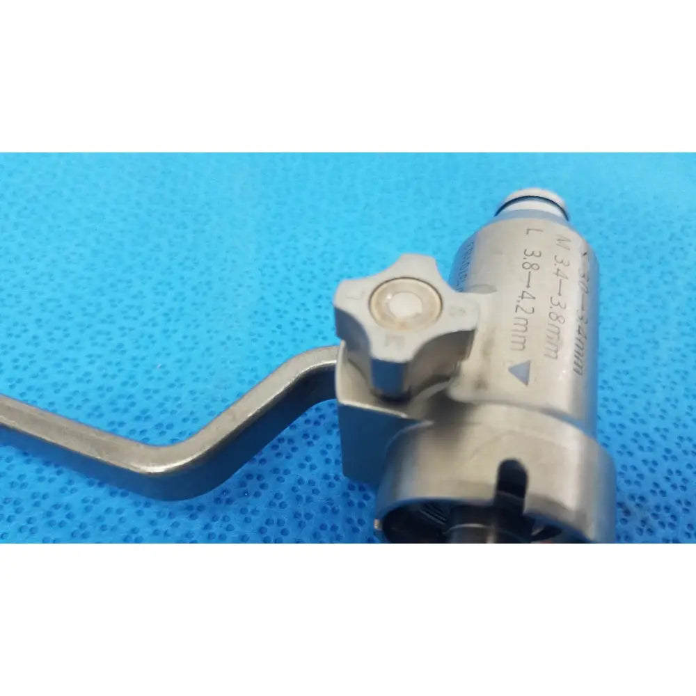 Silver stryker 8203-226-000 large collet with hexagonal handle and engraved specifications for reuse medical orthopedic instruments