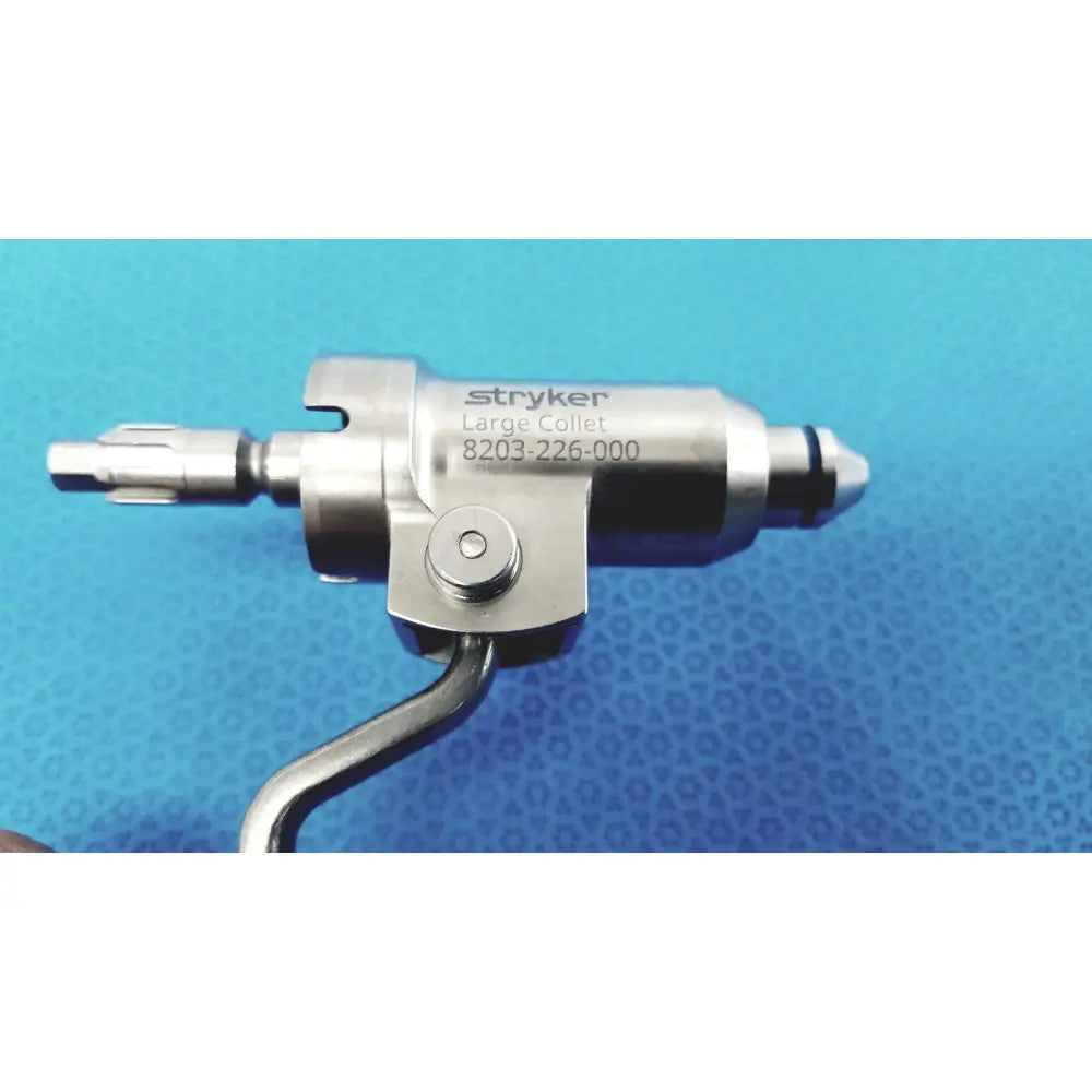 Stryker adjustable large collet surgical instrument with metallic finish and engraved model number 8203-226-000
