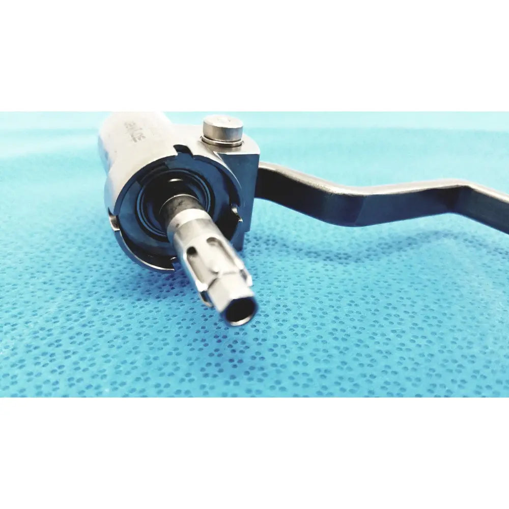 Stryker adjustable large collet surgical instrument with silver metallic body and black handle for precise adjustments