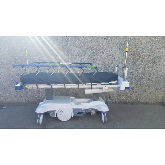 Reuse Medical Stryker Big Wheel ZOOM Glideaway Stretcher Gurney w/ Power Back & Knee Lift Stretchers & Backboards, second-hand product photo 1