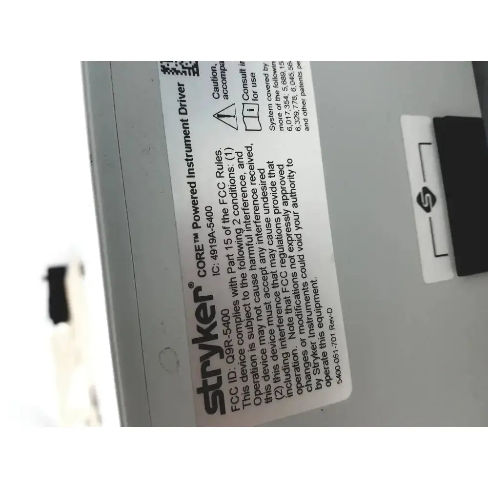 Stryker Coer Powered Instrument Driver Ref. 5400-050-000 Powered Instrument Driver, second-hand product photo 10