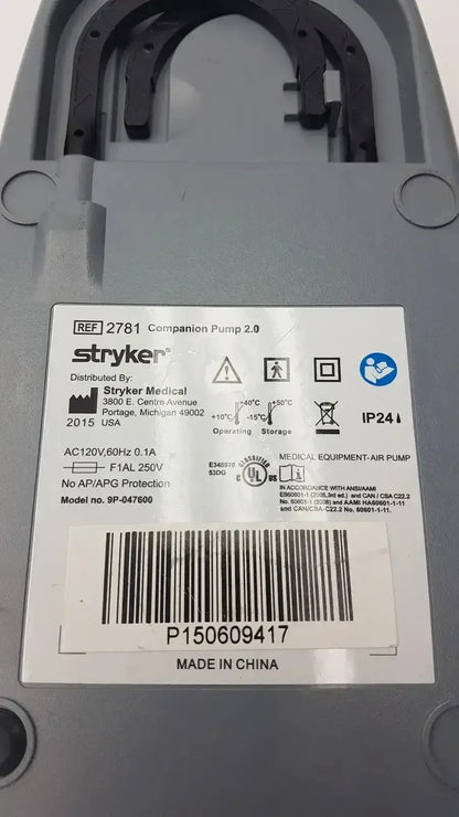 Stryker Companion Pump 2.0 Model 2781 Medical Pump, second-hand product photo 5