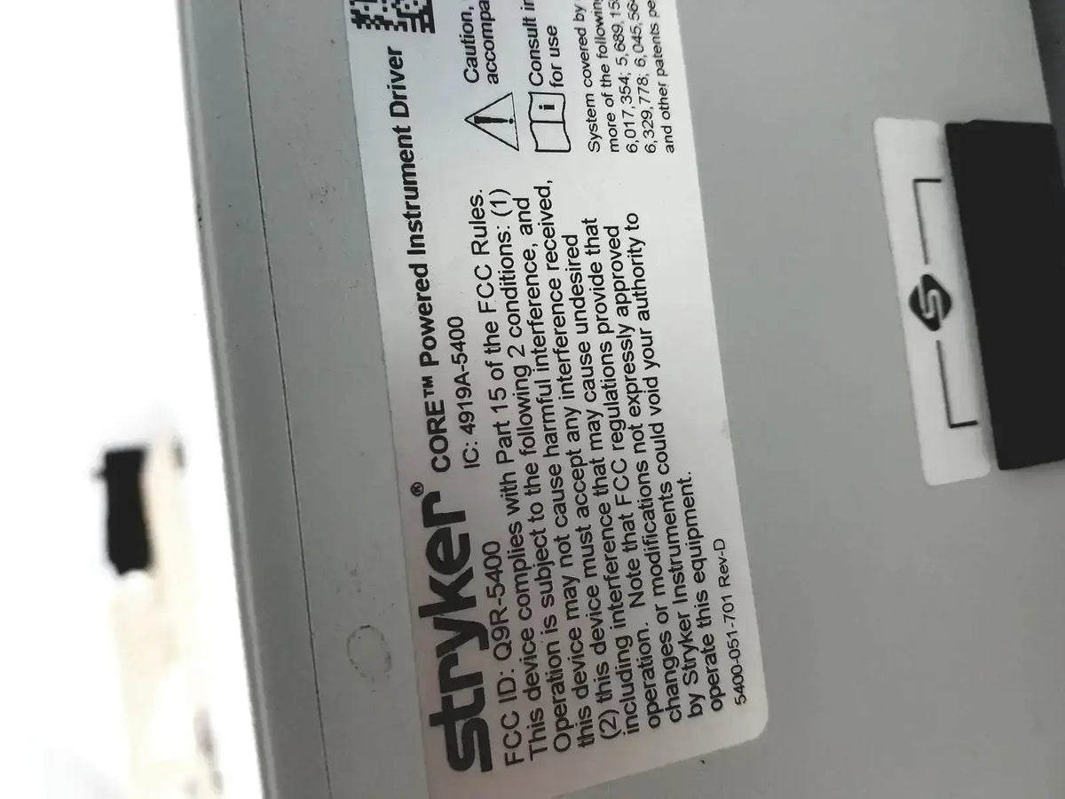 Stryker Coer Powered Instrument Driver Ref. 5400-050-000 Powered Instrument Driver, second-hand product photo 10