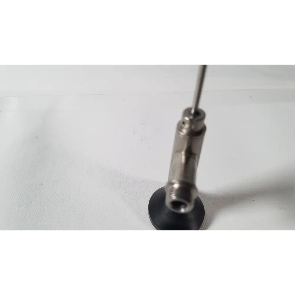 Silver metallic air pressure gauge with black rubber base for stryker endoscopy 0° arthroscope reuse medical device