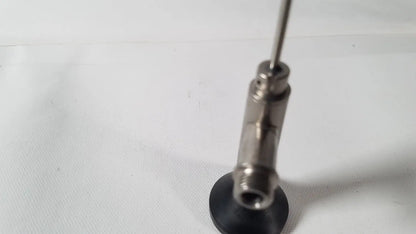 Silver metallic air pressure gauge with black rubber base for stryker endoscopy 0° arthroscope reuse medical device