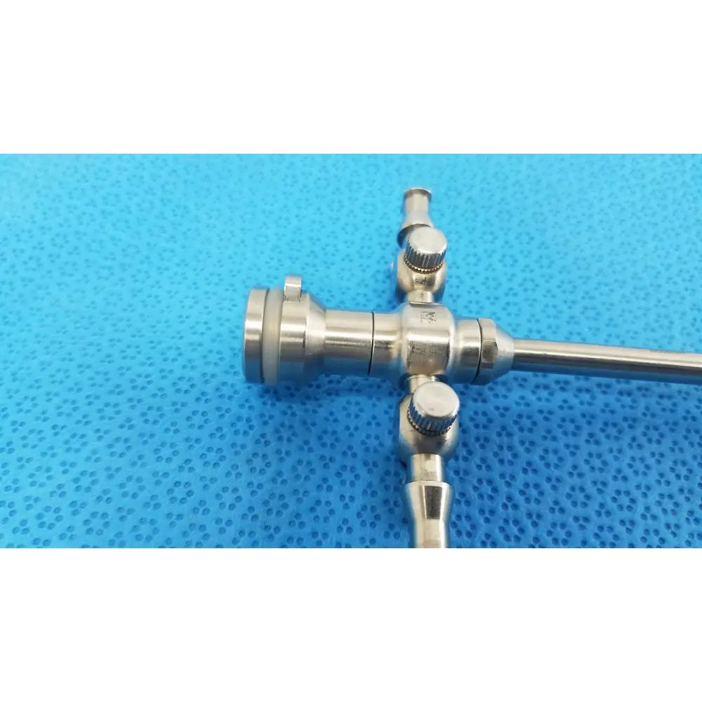 Stainless steel stryker endoscopy surgical trocar with cross-shaped handle and three adjustable knobs, 8mm surgical trocar