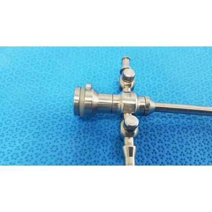 Stainless steel stryker endoscopy surgical trocar with cross-shaped handle and three adjustable knobs, 8mm surgical trocar