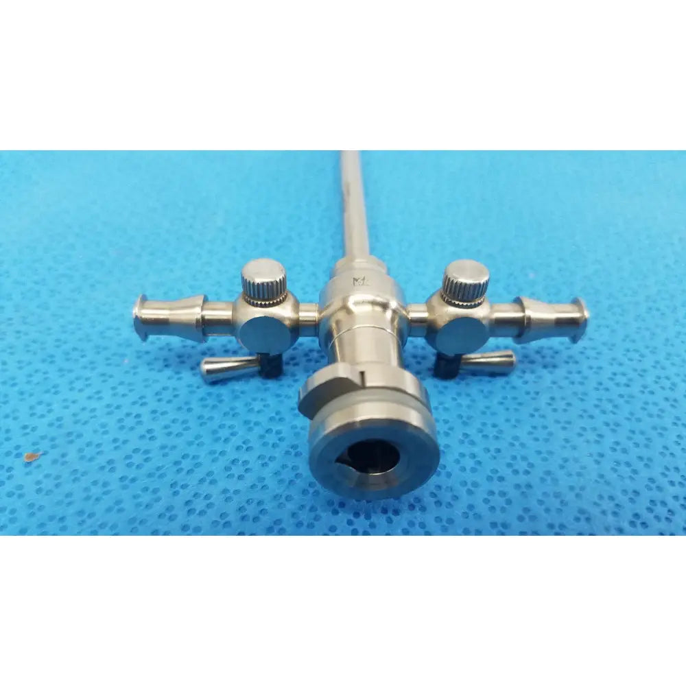 Stainless steel stryker endoscopy 5.8mm surgical trocar with dual control knobs and central viewing port