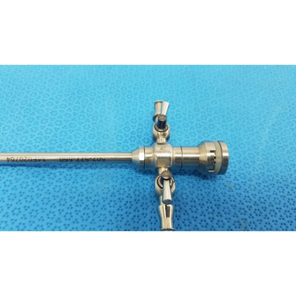 Stryker endoscopy stainless steel surgical trocar 5.8mm with cross-shaped handle and engraved serial number