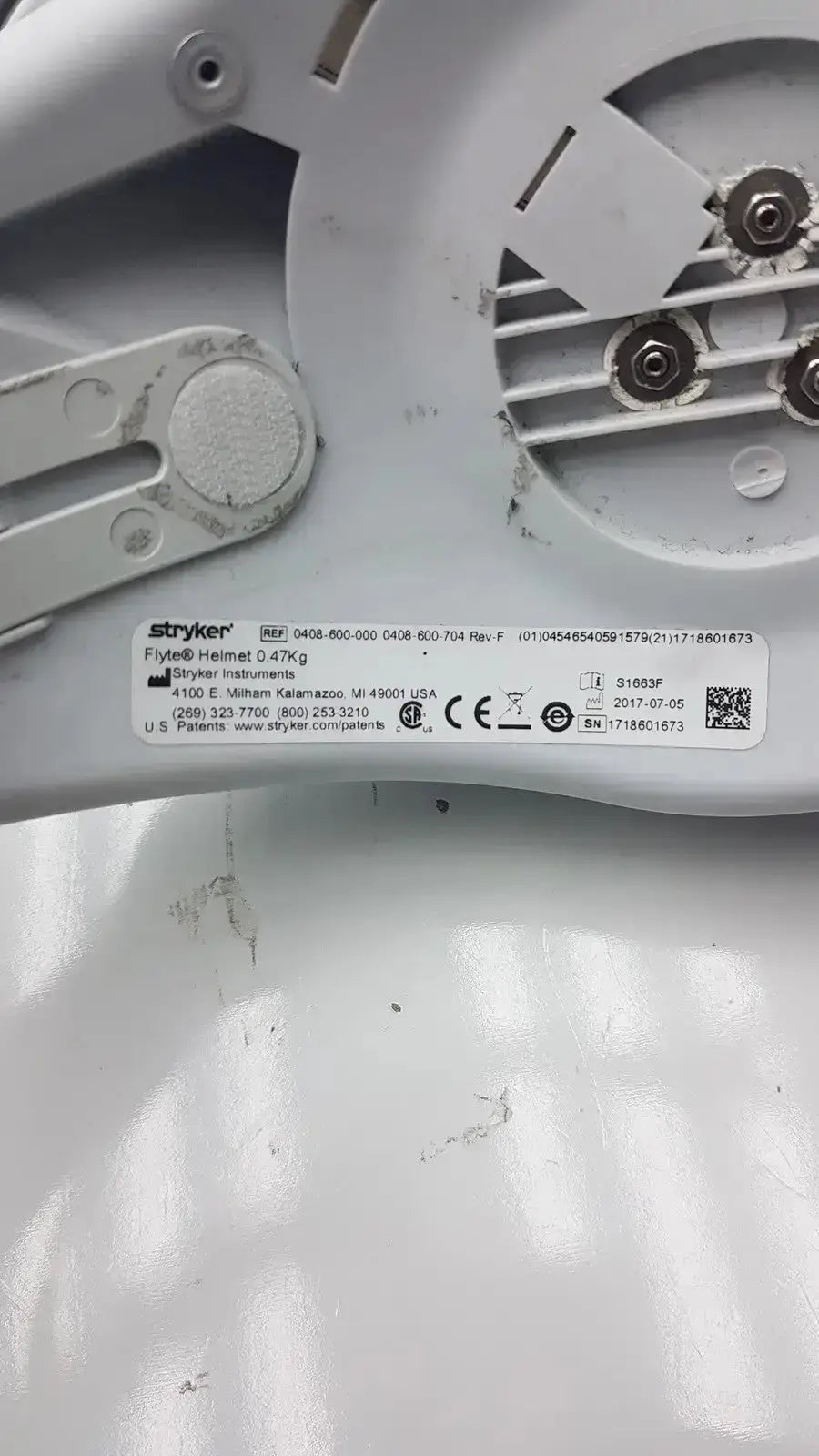 Stryker FLYTE Helmet Ref. 0408-600-000 Surgical Helmet, as-is (for parts) product photo 12