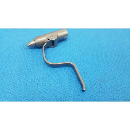 Stryker instruments 4100-62 stainless steel wire collet attachment with curved handle and precision tip for surgical use