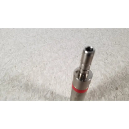 Silver metallic handswitch tps microdrill bit with red band for precision use by stryker instruments handswitch
