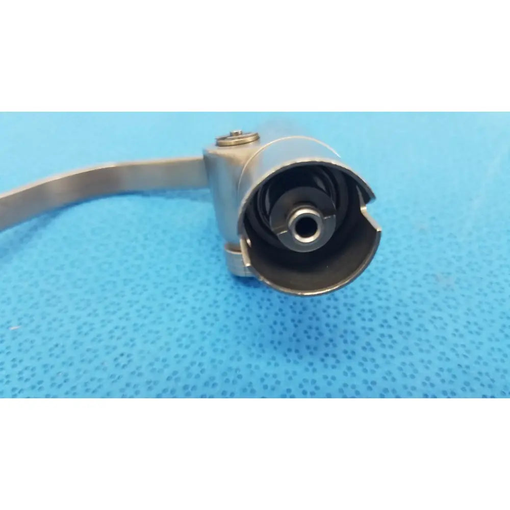 Silver metallic stryker instruments pin collet 4100-126 with circular opening and visible internal threading
