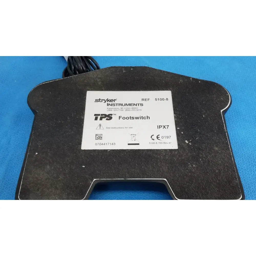 Stryker IPX7 5100-8 Foot Pedal Switch Foot Pedal Switch, second-hand product photo 7