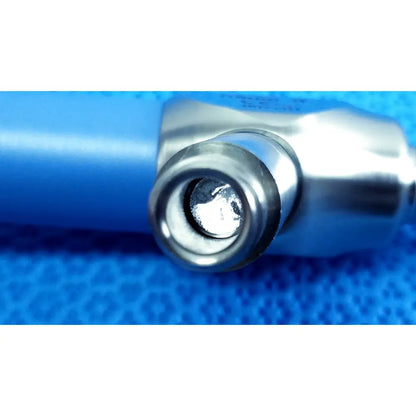 Silver metallic pen tip with blue barrel in stryker lot autoclavable 10mm 134ºc scope with sterilization tray