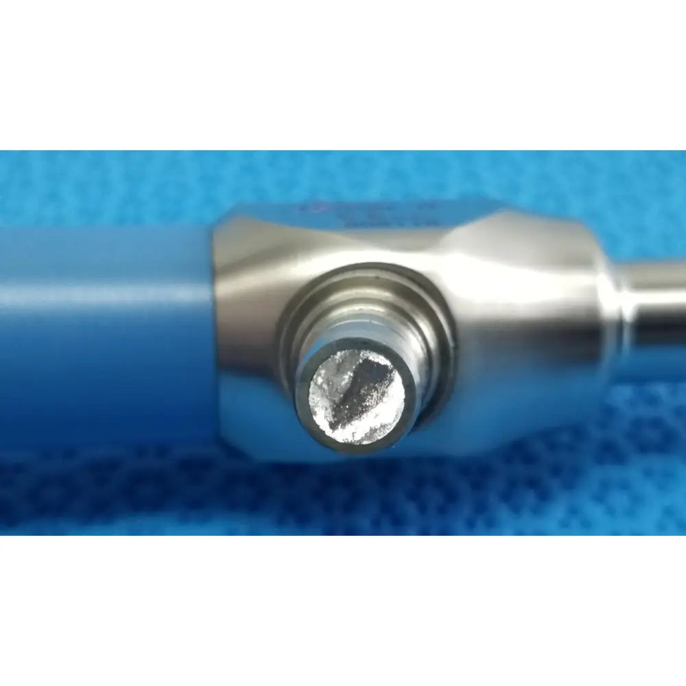 Silver surgical instrument with blue plastic handle and metallic shaft from stryker lot autoclavable 10mm 30º scope set