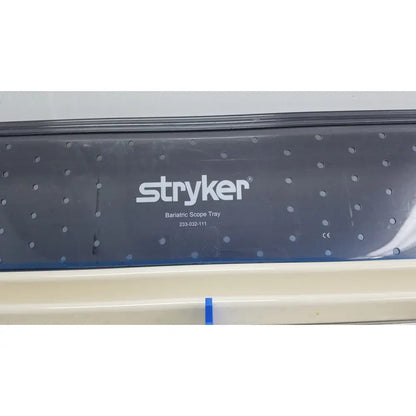 Stryker lot of 2 autoclavable 134ºc scope trays black perforated surface with white branding for sterilization