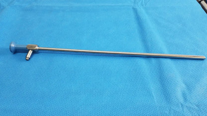 Silver stryker lot of 2 autoclavable 134ºc scope with blue-handled control knob and sterilization tray