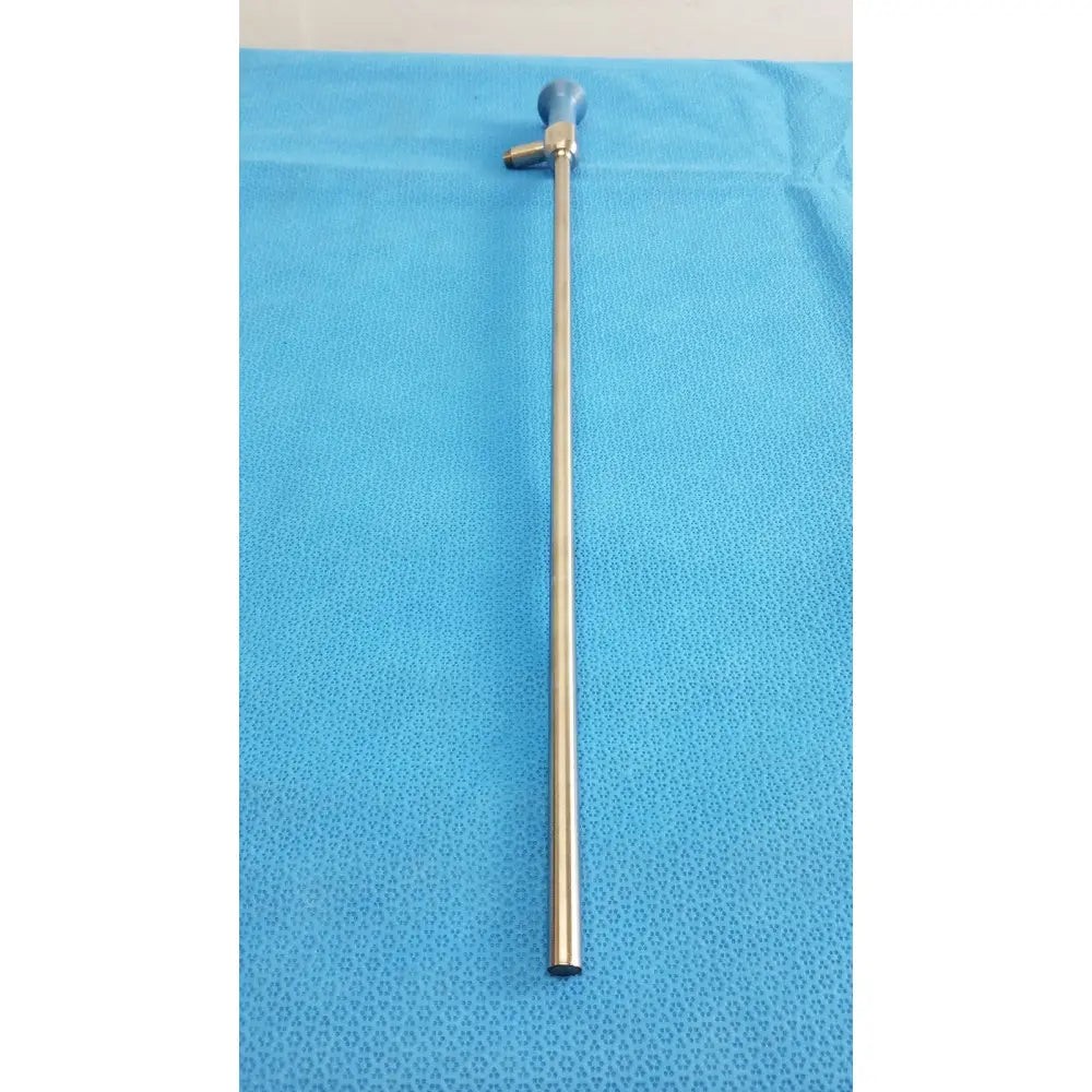 Stainless steel stryker lot of 2 autoclavable 134ºc scope with blue-tipped handle and sterilization tray
