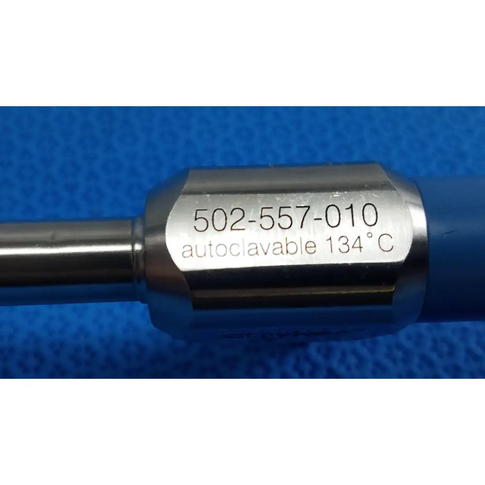 Stainless steel stryker lot autoclavable 134ºc scope with serial number 502-557-010 and 134ºc temperature rating