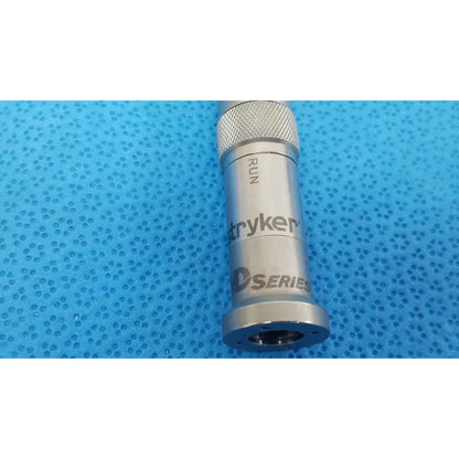 Stryker md series straight 5100-015-250 silver metallic reuse medical surgical instrument with textured grip and engraved branding