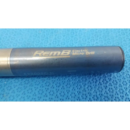 Gray and silver stryker remb electric micro drill handpiece 6400-015-000 with cylindrical body and engraved branding